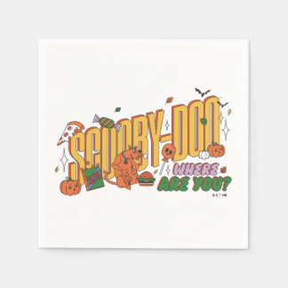 Scooby-Doo Halloween Snack Logo Napkins