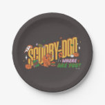 Scooby-Doo Halloween Snack Logo Paper Plates