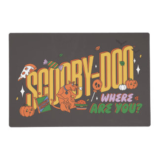 Scooby-Doo Halloween Snack Logo Placemat
