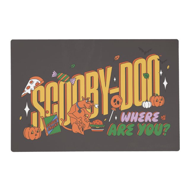Scooby-Doo Halloween Snack Logo Placemat (Front)