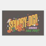 Scooby-Doo Halloween Snack Logo Rectangular Sticker