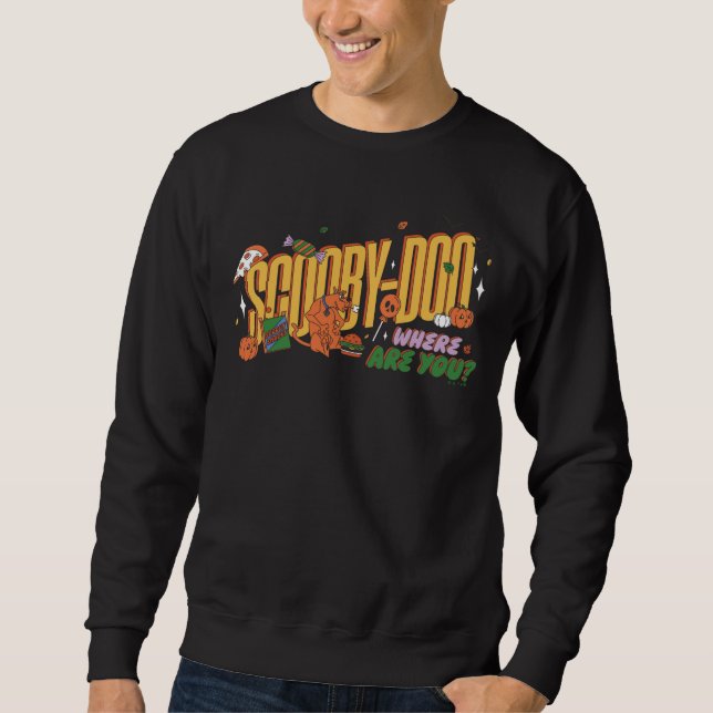Scooby-Doo Halloween Snack Logo Sweatshirt (Front)