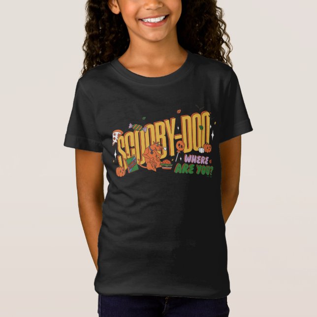 Scooby-Doo Halloween Snack Logo T-Shirt (Front)