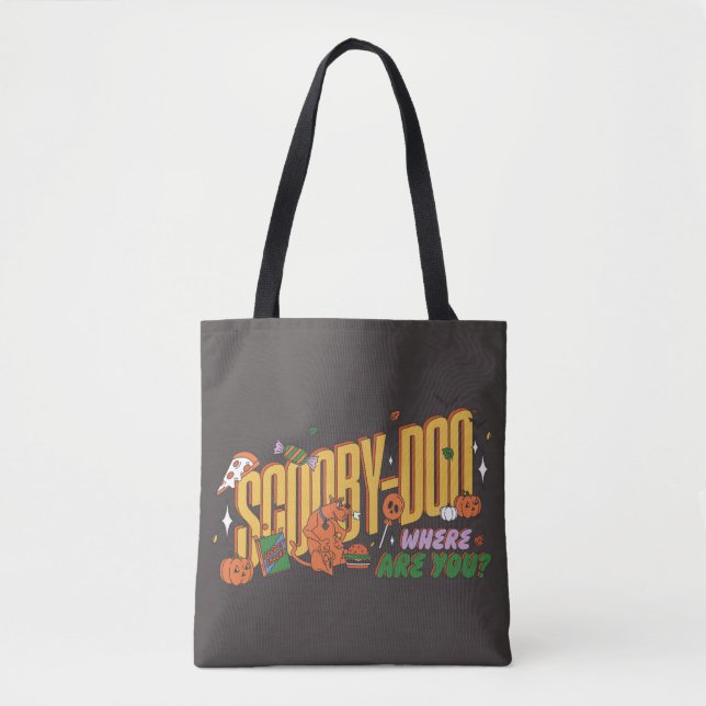 Scooby-Doo Halloween Snack Logo Tote Bag (Front)