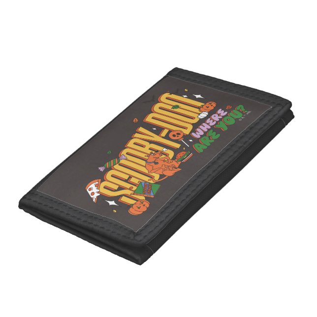 Scooby-Doo Halloween Snack Logo Trifold Wallet (Bottom)
