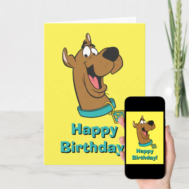 Scooby-Doo Happy Face Card | Zazzle