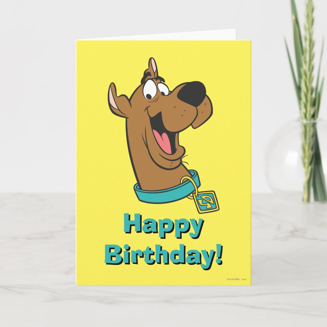 Scooby-Doo Happy Face Card | Zazzle