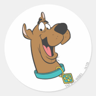 Scooby-Doo Happy Face Classic Round Sticker