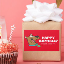 Scooby-Doo Happy Face | Happy Birthday Rectangular Sticker