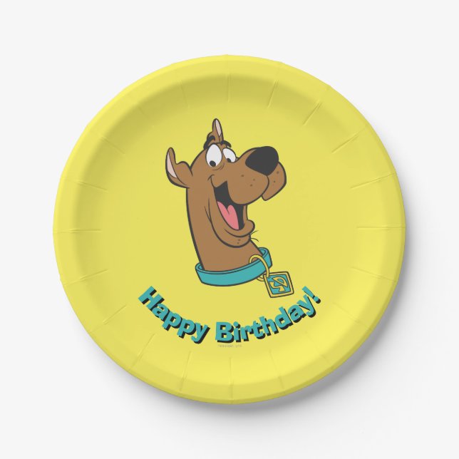 Scooby-Doo Happy Face Paper Plates (Front)