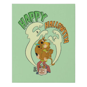 Scooby-Doo Happy Halloween Faux Canvas Print