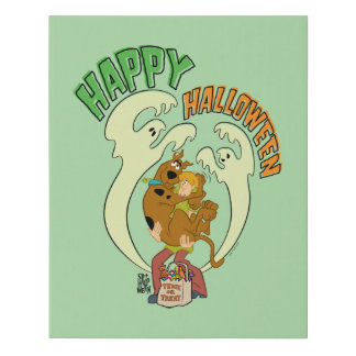 Scooby-Doo | Happy Halloween Faux Canvas Print