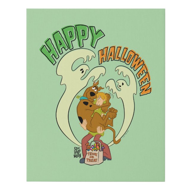 Scooby-Doo | Happy Halloween Faux Canvas Print (Front)