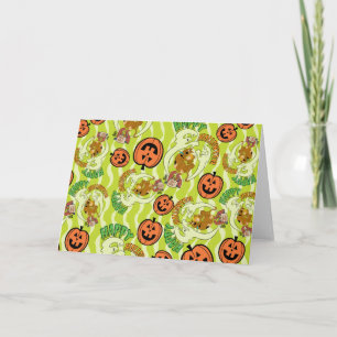 Scooby-Doo Happy Halloween Pattern Note Card