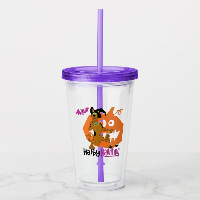 Scooby-Doo | Happy Haunting Acrylic Tumbler (Front)