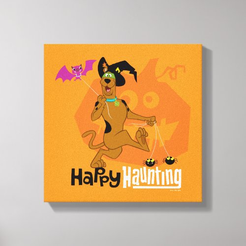 Scooby_Doo  Happy Haunting Canvas Print
