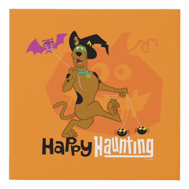 Scooby-Doo | Happy Haunting Faux Canvas Print (Front)
