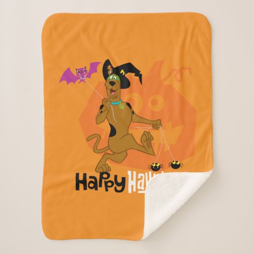 Scooby_Doo  Happy Haunting Sherpa Blanket