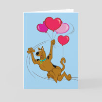 Scooby Doo - Heart Balloons Holiday Card