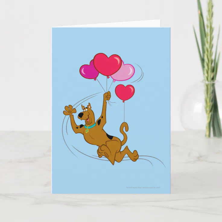 Scooby Doo - Heart Balloons Holiday Card
