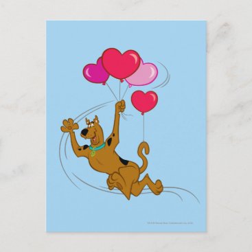 Scooby Doo - Heart Balloons Postcard
