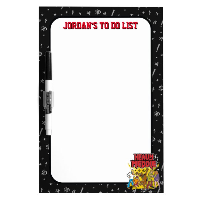 Scooby-Doo | "Heavy Meddle" Graphic Dry Erase Board (Front)