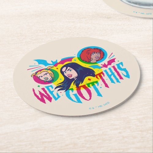 Scooby_Doo  Hex Girls We Got This Round Paper Coaster