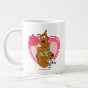 Scooby-Doo Holding Heart Lolipops Giant Coffee Mug
