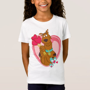Scooby-Doo Holding Heart Lolipops T-Shirt