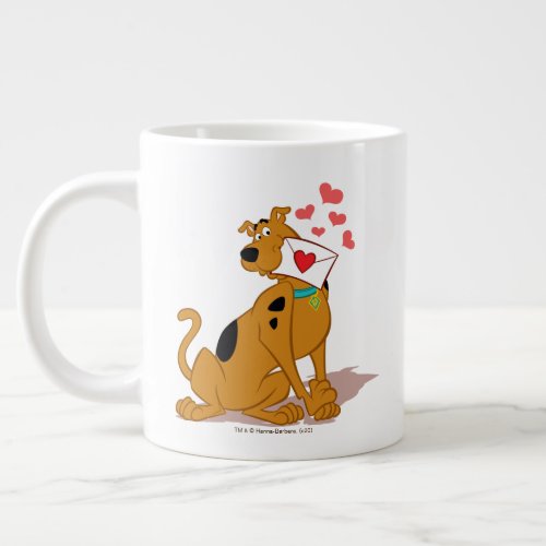 Scooby_Doo _ Holding Valentine Envelope Giant Coffee Mug