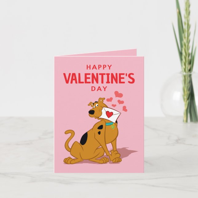Scooby-Doo - Holding Valentine Note Card (Front)