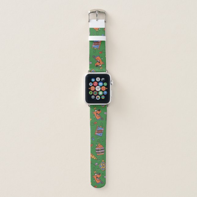 Scooby-Doo Holiday Snack Lights Pattern Apple Watch Band (Front)
