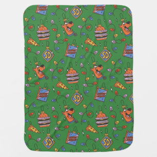 Scooby-Doo Holiday Snack Lights Pattern Baby Blanket