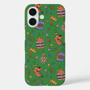 Scooby-Doo Holiday Snack Lights Pattern iPhone 16 Case