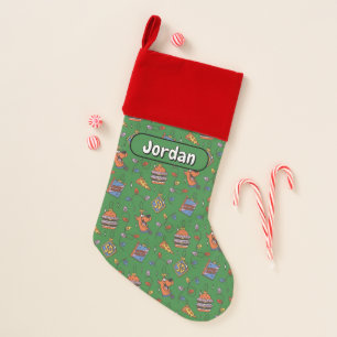 Scooby-Doo Holiday Snack Lights Pattern Christmas Stocking