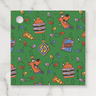 Scooby-Doo Holiday Snack Lights Pattern Favor Tags
