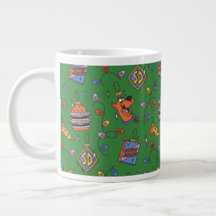Scooby-Doo Holiday Snack Lights Pattern Giant Coffee Mug