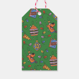 Scooby-Doo Holiday Snack Lights Pattern Gift Tags