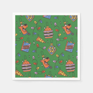 Scooby-Doo Holiday Snack Lights Pattern Napkins