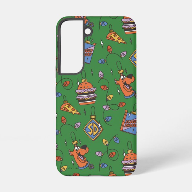 Scooby-Doo Holiday Snack Lights Pattern Samsung Galaxy Case (Back)