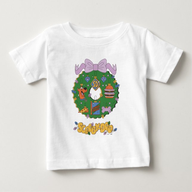 Scooby-Doo Holiday Snack Wreath Graphic Baby T-Shirt (Front)