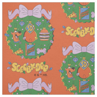 Scooby-Doo Holiday Snack Wreath Graphic Fabric