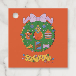 Scooby-Doo Holiday Snack Wreath Graphic Favor Tags