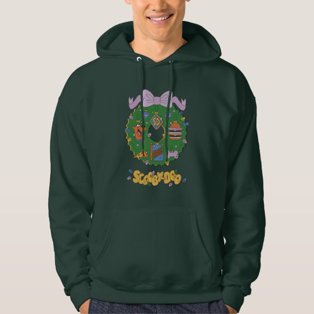 Scooby-Doo Holiday Snack Wreath Graphic Hoodie (Front)