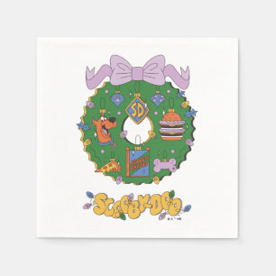 Scooby-Doo Holiday Snack Wreath Graphic Napkins