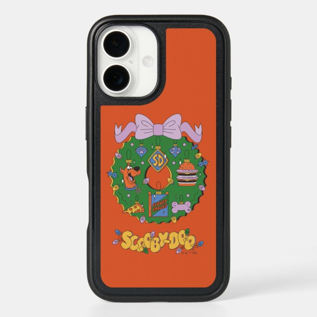 Scooby-Doo Holiday Snack Wreath Graphic Otterbox iPhone Case (Back)