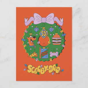 Scooby-Doo Holiday Snack Wreath Graphic Postcard