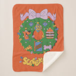 Scooby-Doo Holiday Snack Wreath Graphic Sherpa Blanket