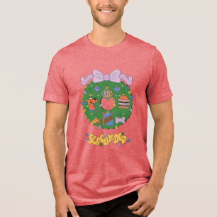 Scooby-Doo Holiday Snack Wreath Graphic Tri-Blend Shirt