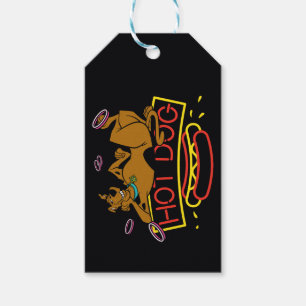 Scooby-Doo Hot Dog Neon Sign Gift Tags